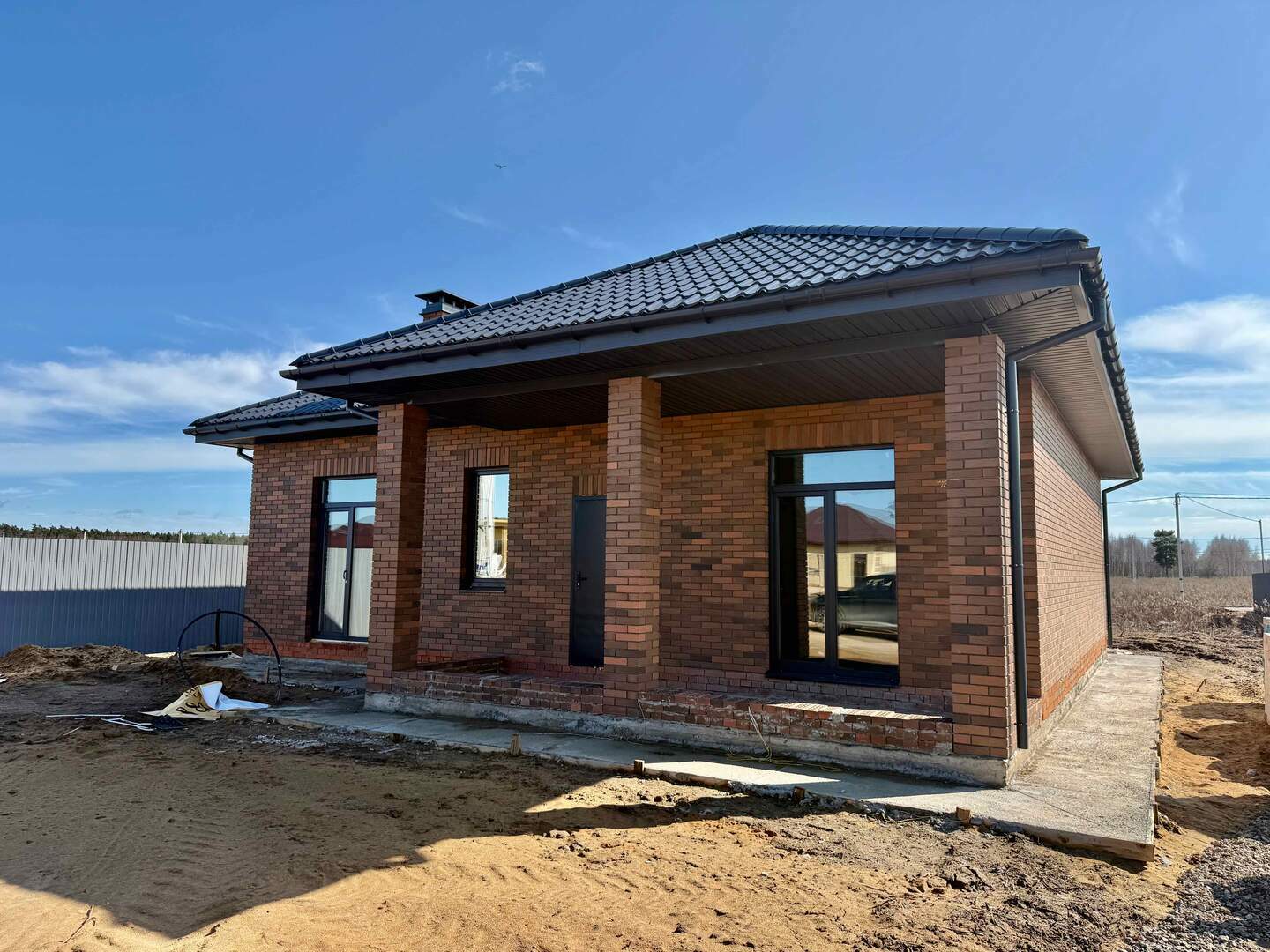 Москва и МО, городской округ Щёлково, деревня Протасово, Ореховая улица; Коттедж 160м² на участке 6 сот. 1 эт.